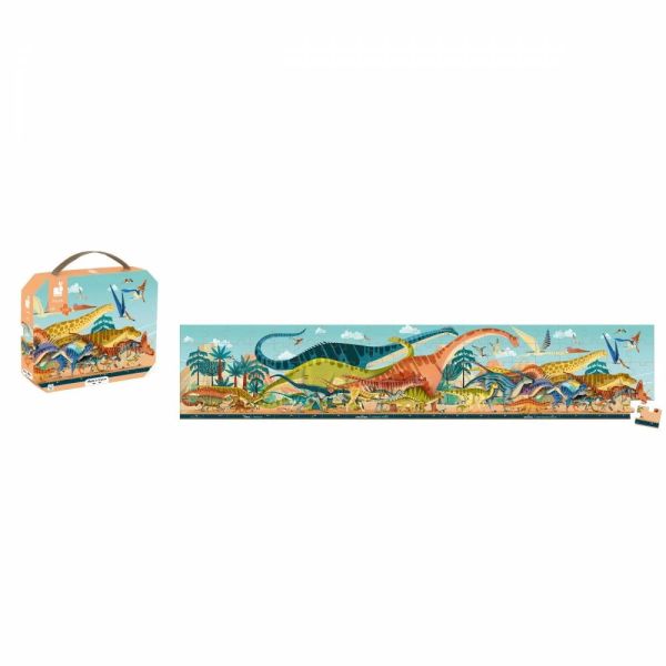 Puzzle panoramique 100 pièces Dinosaures