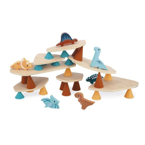 Jeu d'équilibre en bois pour enfant Piks Dino