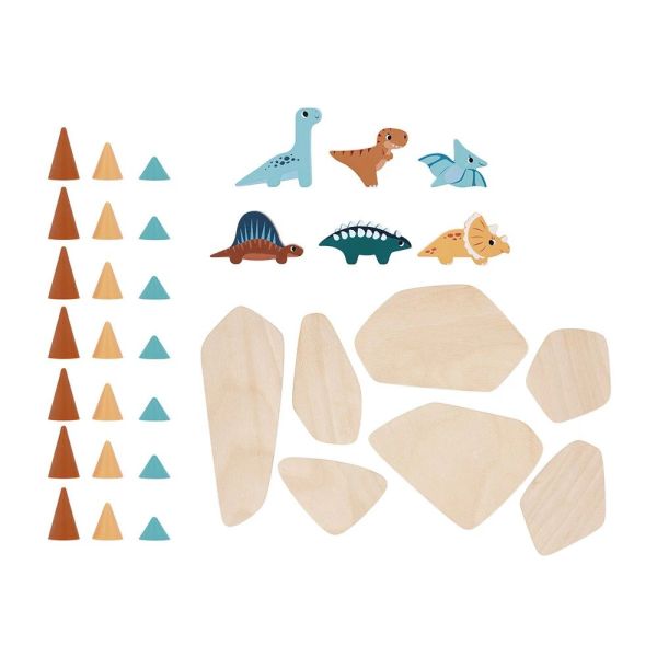 Jeu d'équilibre en bois pour enfant Piks Dino