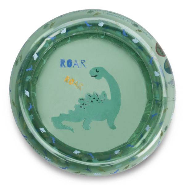 Piscine bébé Ø 60 cm Dino vert 2 anneaux