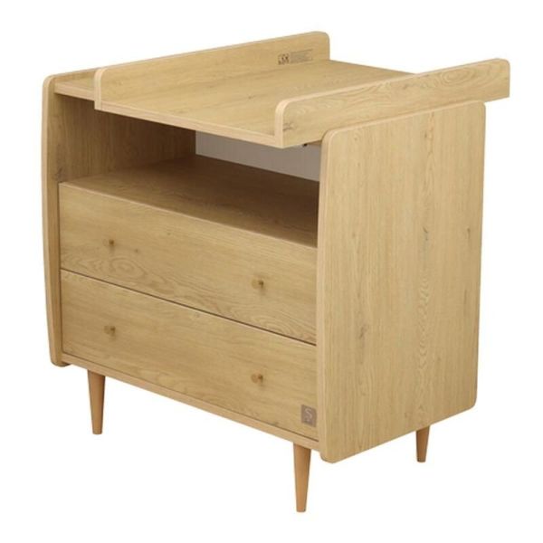 Plan à langer pour commode 2 tiroirs 1 niche My Love