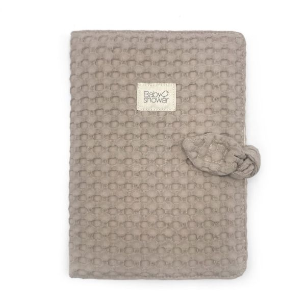 Protège carnet de santé Gaufre Latte