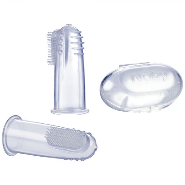 Lot de 2 brosses à dents doigt