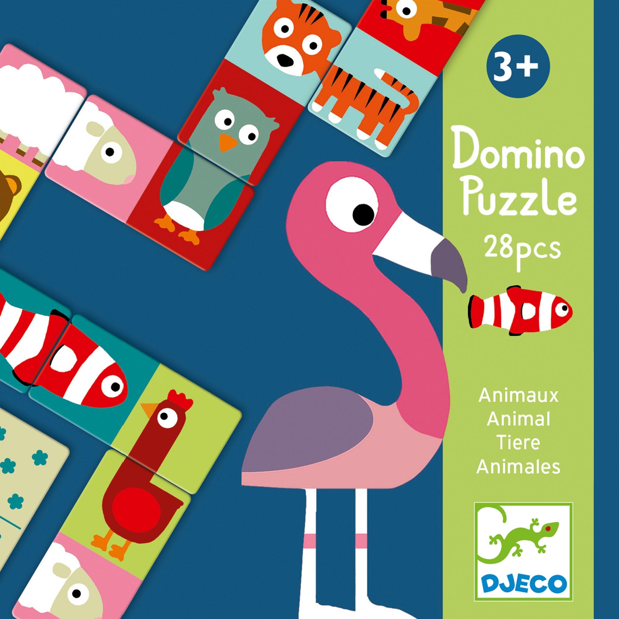 Jeu éducatif Domino animo-puzzle - Made in Bébé