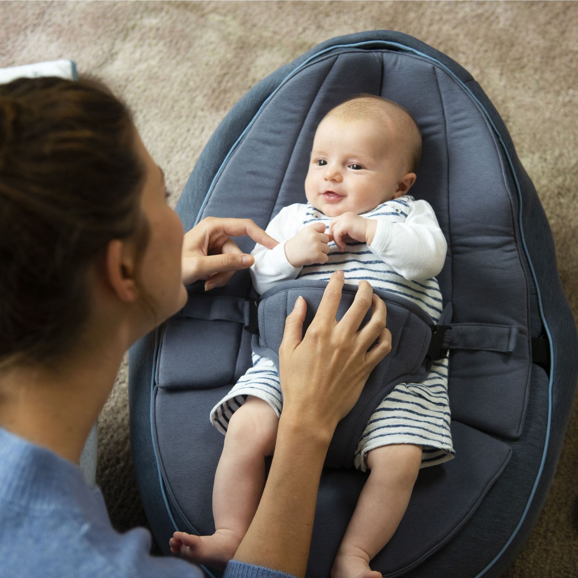 Transat Doomoo Seat'n Swing Blue - Made in Bébé