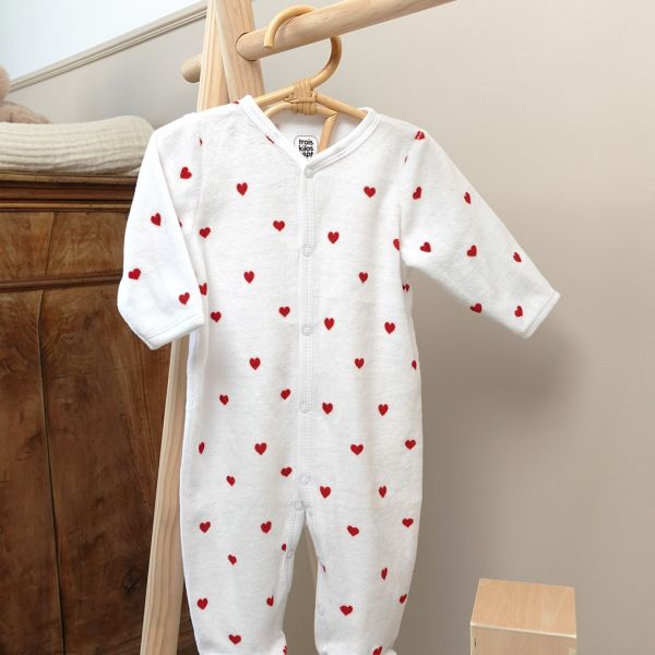 Pyjama 6 mois Coeur Rouge