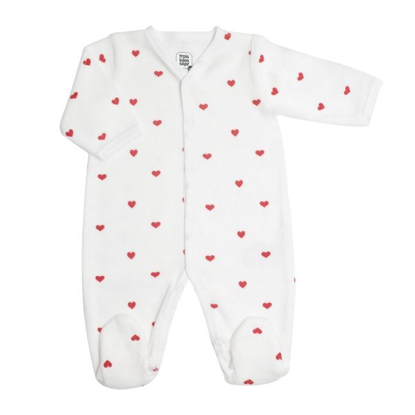 Pyjama 1 mois Coeur Rouge