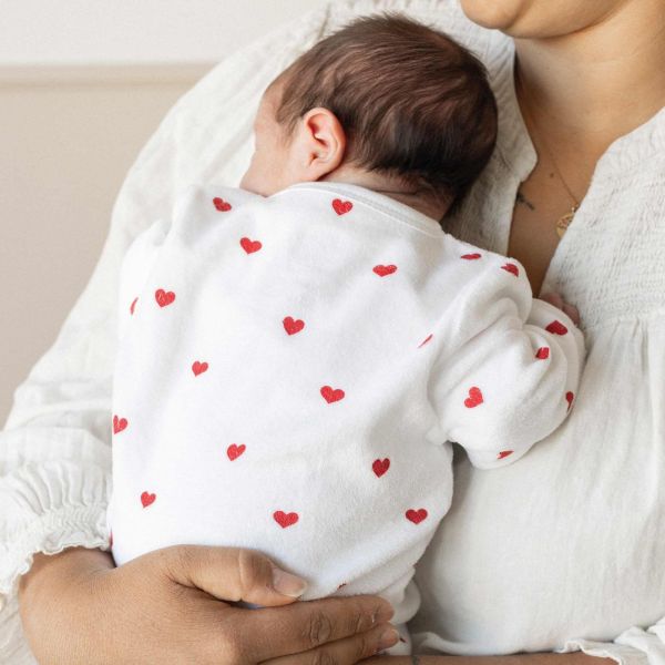 Pyjama 1 mois Coeur Rouge