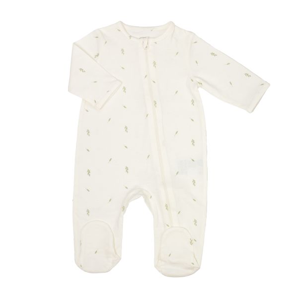 Pyjama dors-bien coton feuilles naissance