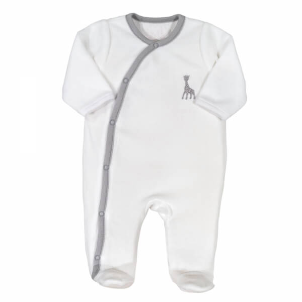 Pyjama croisé Sophie la girafe 3 mois - Gris