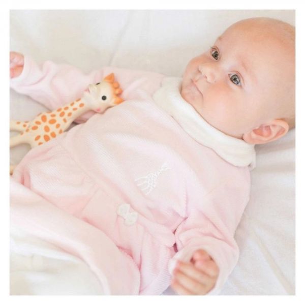 Dors-bien robe Sophie la girafe 3 mois - Rose