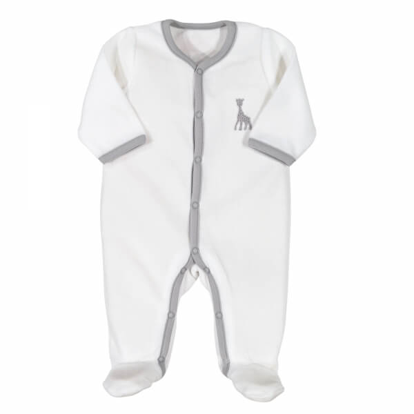 Noukie S Pyjama Velours Beige Naissance Moris Sacha Made In Bebe