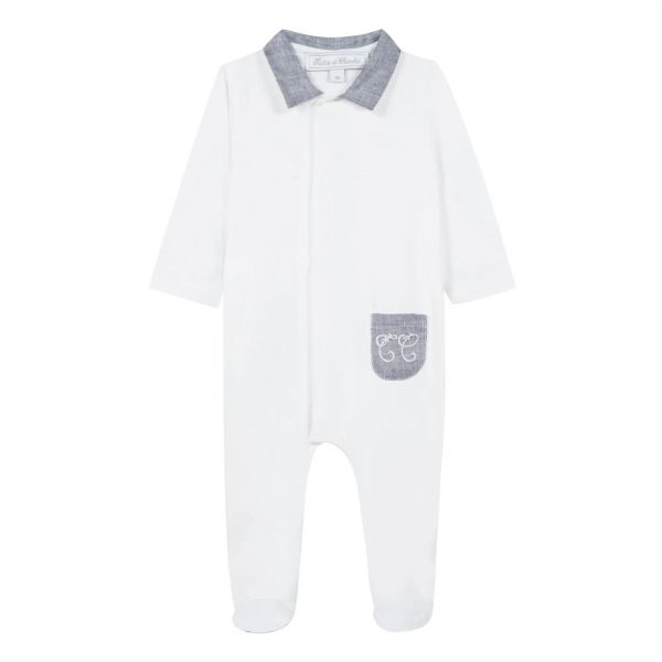 Pyjama Blanc Feuillage Naissance