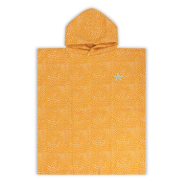 Poncho de plage Pois orange 55 x 50 cm