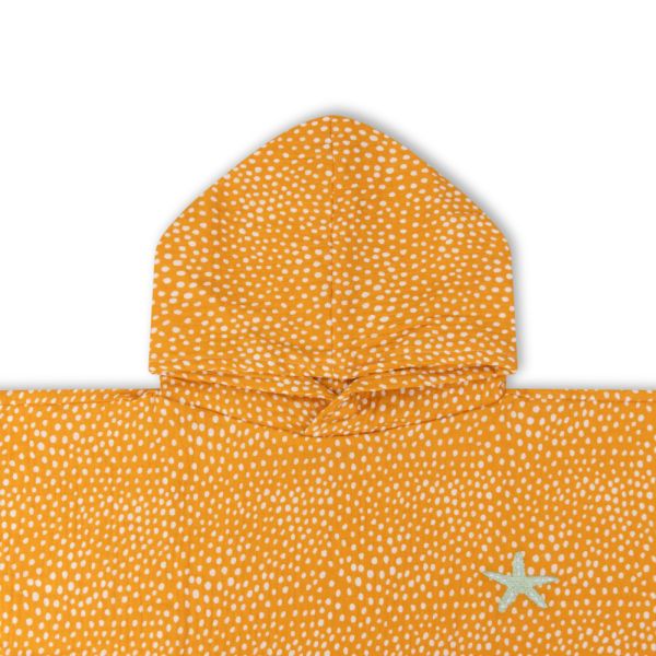 Poncho de plage Pois orange 55 x 50 cm