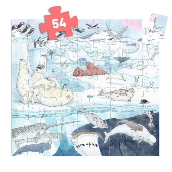 Puzzle silhouette Douceur polaire  54 pièces
