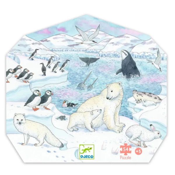 Puzzle silhouette Douceur polaire  54 pièces