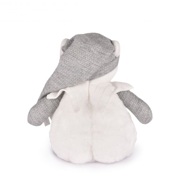 Veilleuse peluche musicale à projection d'étoiles Ours gris