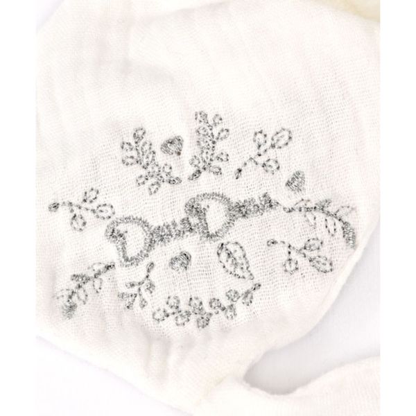 Doudou pantin attache sucette Ours 20 cm Argent