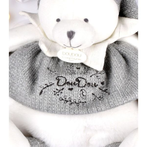 Peluche d'éveil Ours 30 cm Argent
