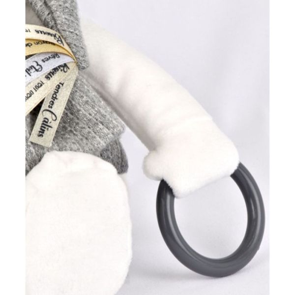 Peluche d'éveil Ours 30 cm Argent