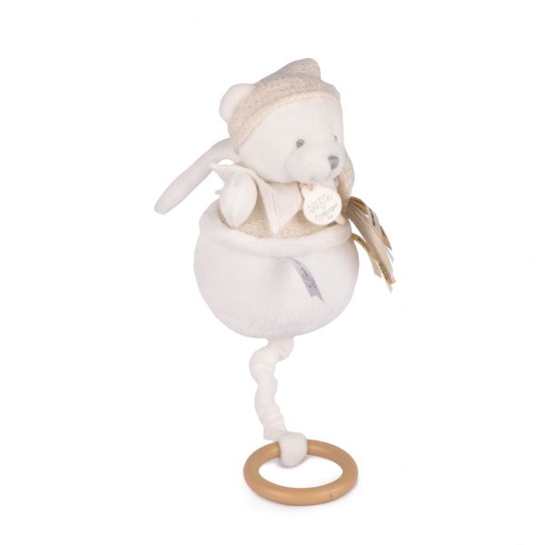 Boîte à musique Ours 20 cm Beige