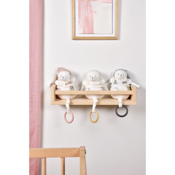 Boîte à musique Ours 20 cm Beige