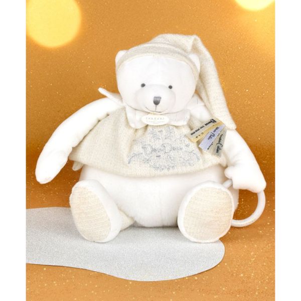 Peluche d'éveil Ours 30 cm Blanc