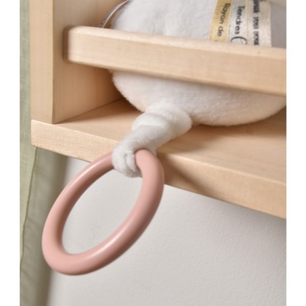 Boîte à musique Ours 20 cm Rose