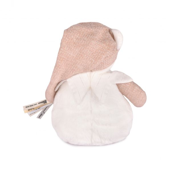 Veilleuse peluche musicale à projection d'étoiles Ours rose
