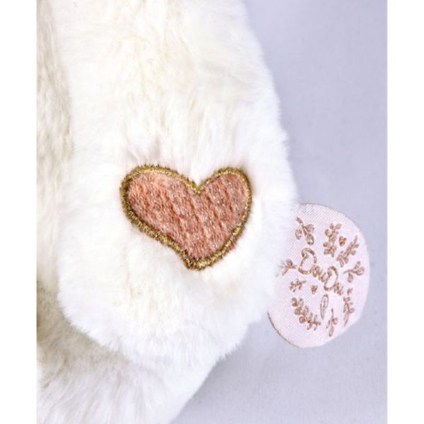 Doudou mouchoir Ours 30 cm Rose