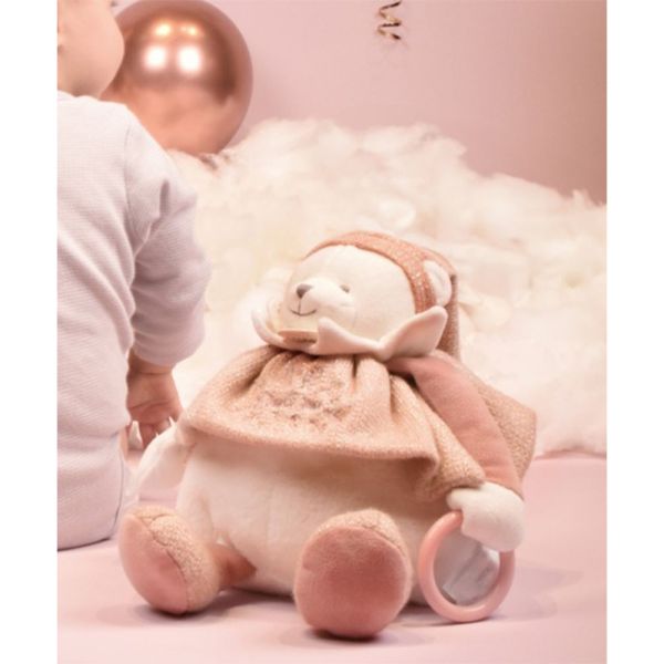 Peluche d'éveil Ours 30 cm Rose