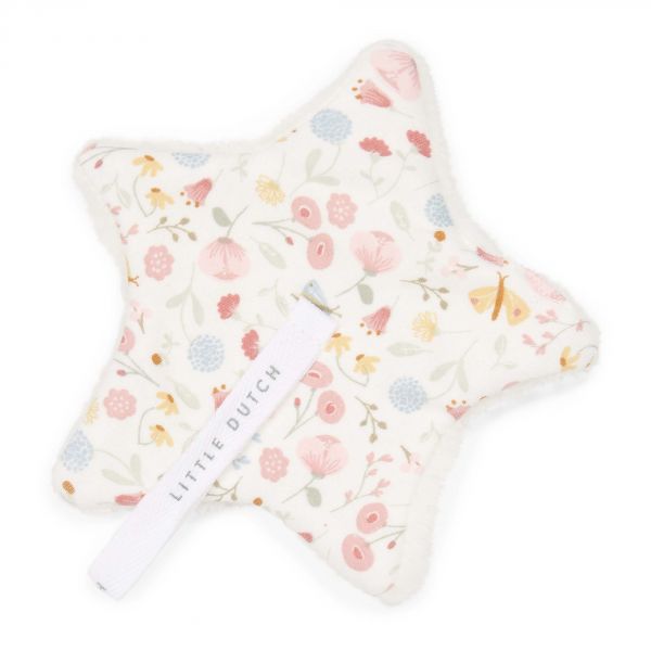 Doudou attache sucette étoile Flowers & Butterflies