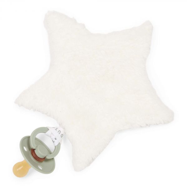 Doudou attache sucette étoile Sailors Bay White