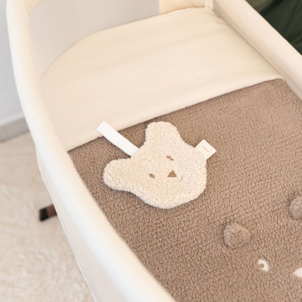 Doudou attache sucette Bear Crème