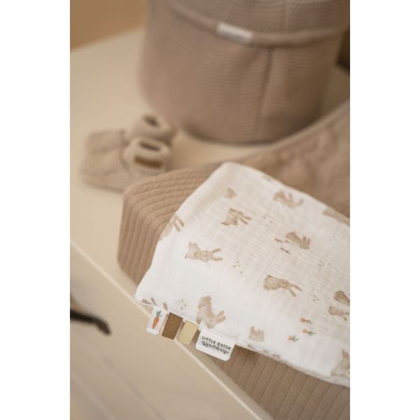 Doudou attache-tétine en gaze de coton - Baby Bunny