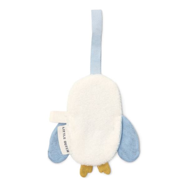 Doudou attache-tétine en gaze de coton Chouette - Forest Friends