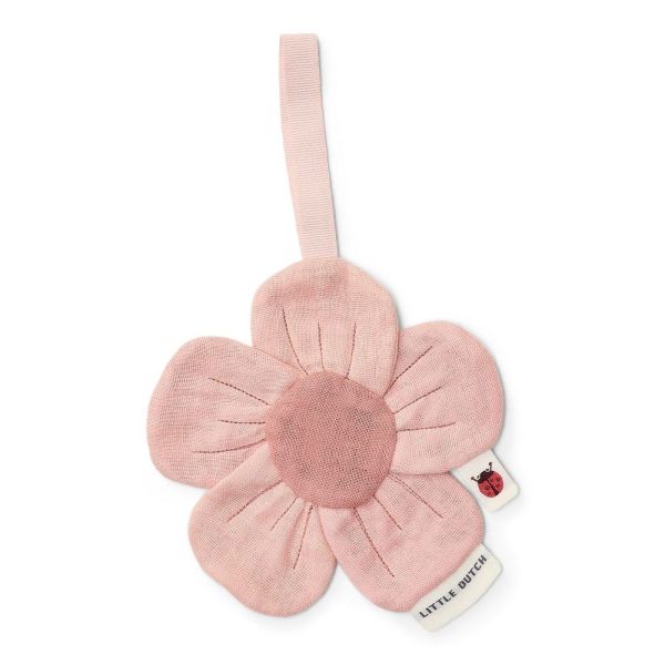 Doudou attache-tétine en gaze de coton Fleur - Fairy Garden
