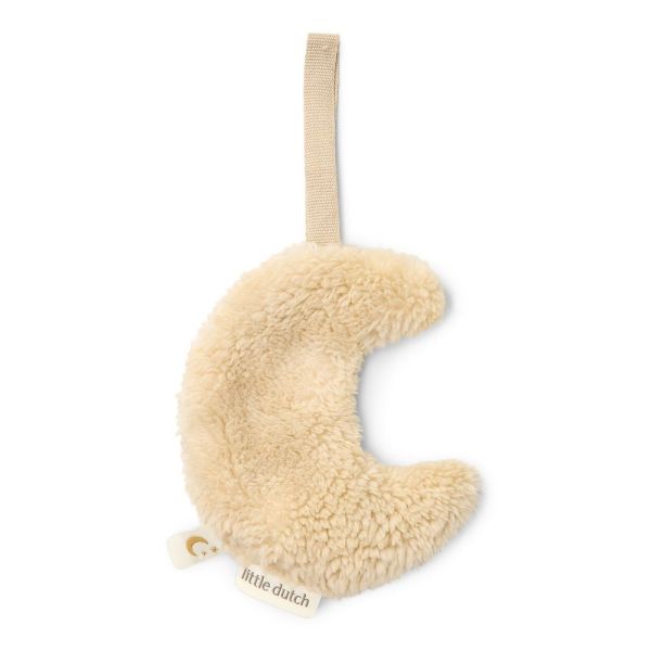 Doudou attache-tétine Lune - Pure Soft Beige