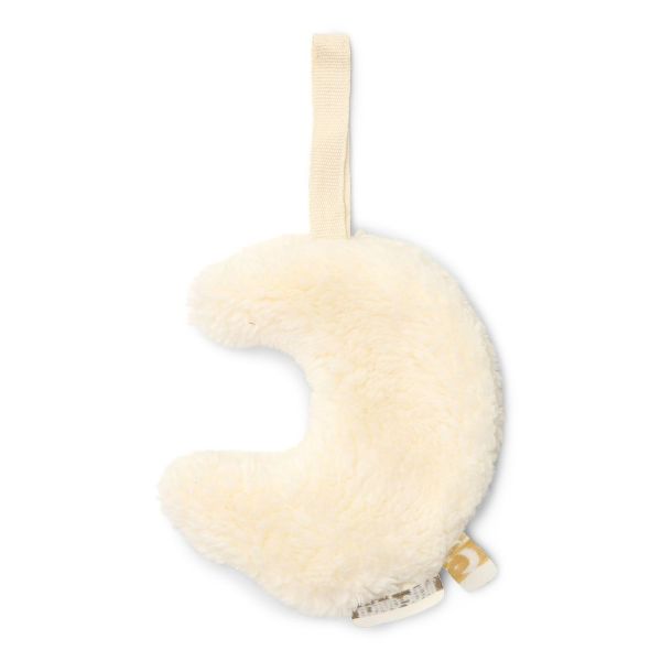 Doudou attache-tétine Lune - Pure Soft White