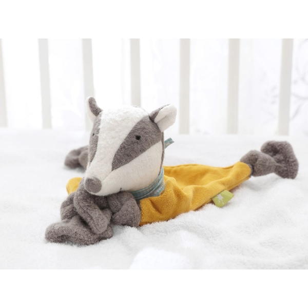 Doudou coton bio Blaireau