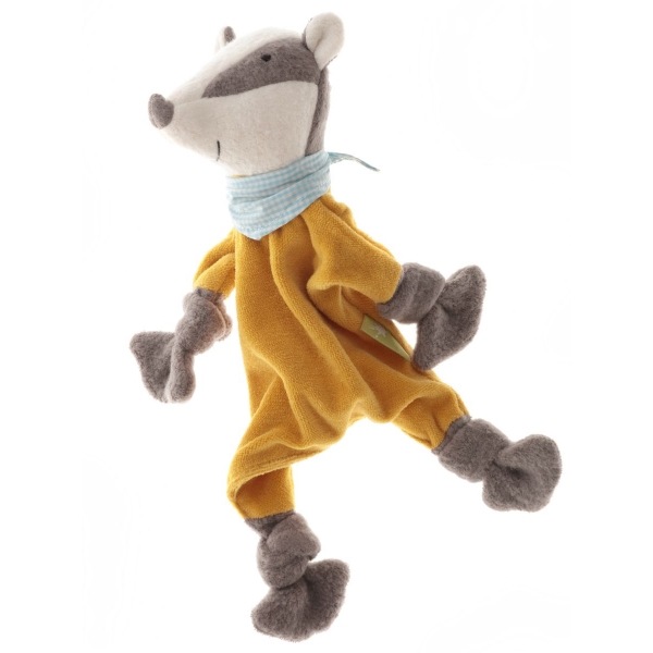 Doudou coton bio Blaireau