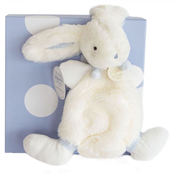 Doudou Lapin Bonbon bleu