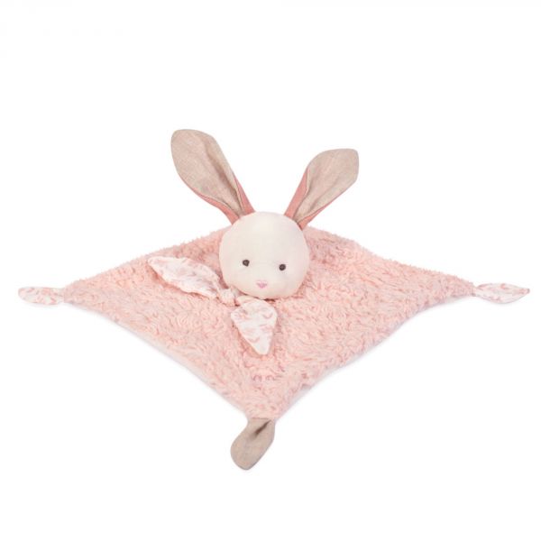 Doudou plat Botanic Lapin rose