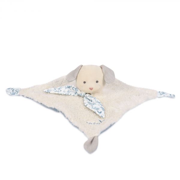 Doudou plat Botanic Chien bleu