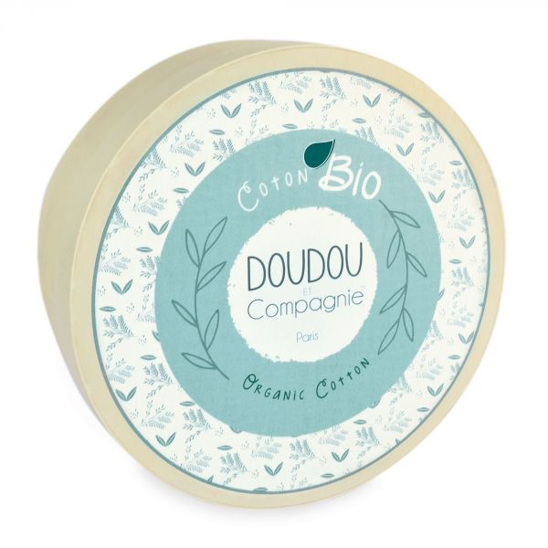 Doudou plat Botanic Chien bleu