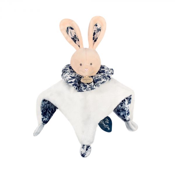 Doudou Boule Lapin blanc 3 en 1