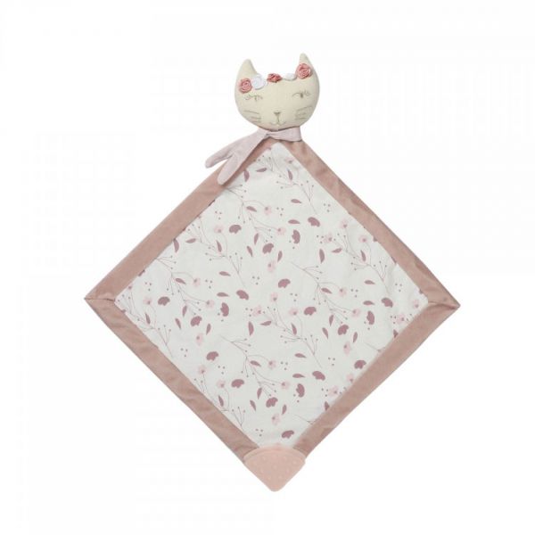 Doudou mouchoir de dentition Rose - Rose et Lili