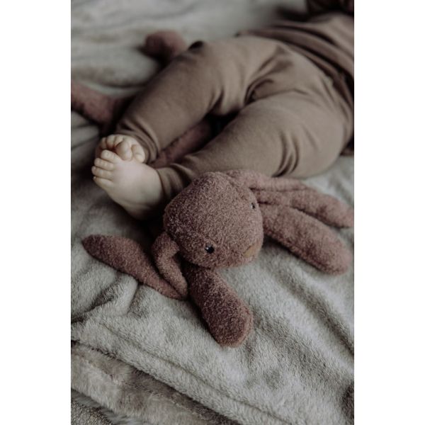 Peluche chauffante bouillotte Milo le lapin Choco