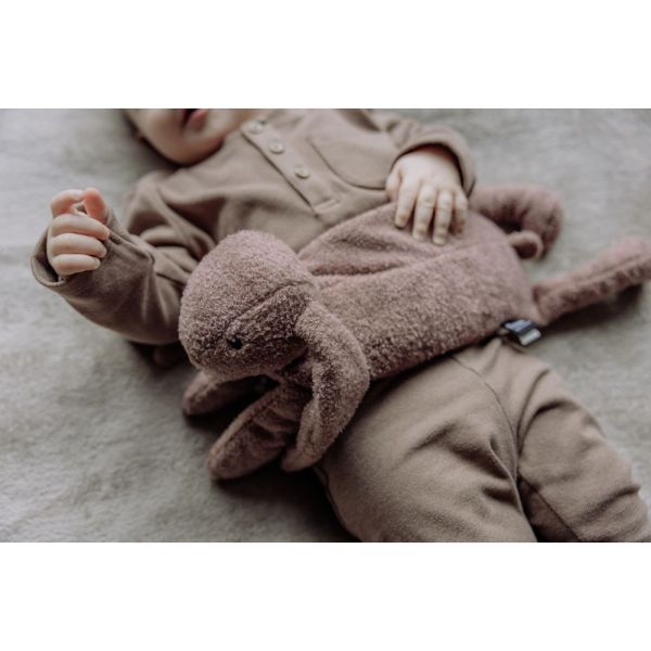 Peluche chauffante bouillotte Milo le lapin Choco